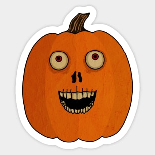 Scary Pumpkin Sticker